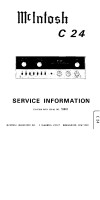 McIntosh C-24 - Service manual 